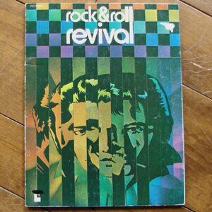 Rock and Roll Revival Piano Vocal Guitar Vintage 70s Sheet Music Song Book